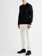 Mr P. - Cashmere and Silk-Blend Polo Shirt - Black