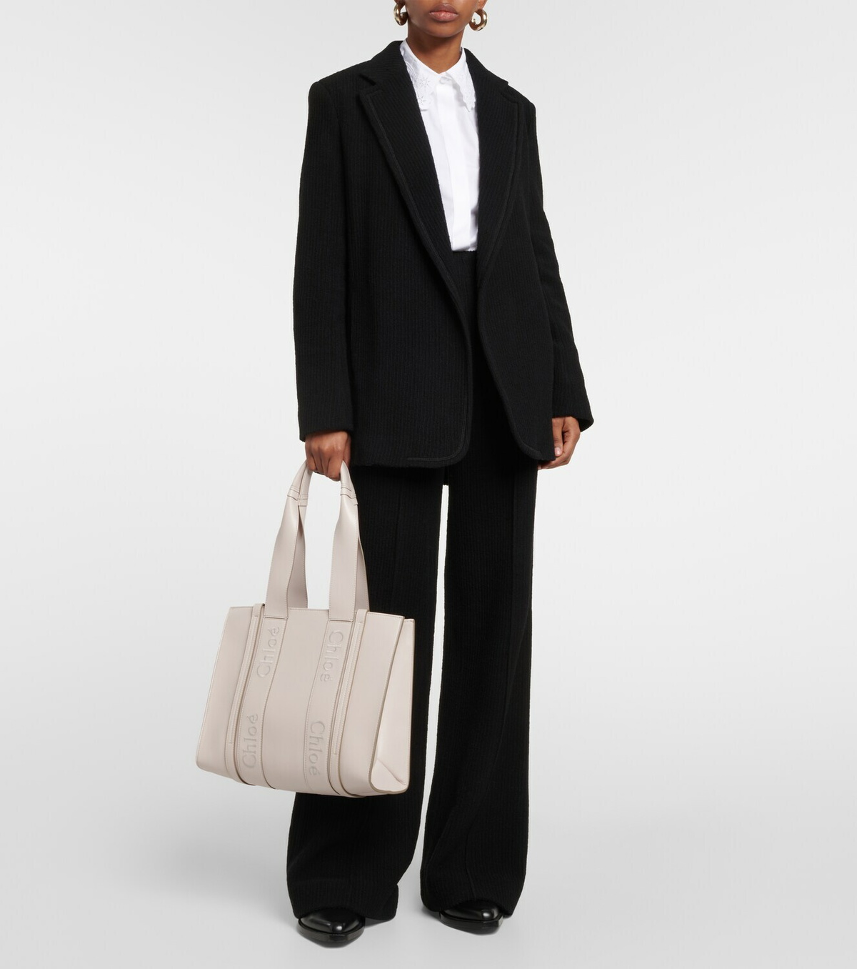 CHLOE(クロエ) WOODY LEATHER TOTE BAG MEDIUM [正規品/関税込] Chloé Medium Woody Leather Tote Bag | Saks Fifth Avenue