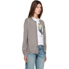 Maison Kitsuné Taupe Double Fox Head Comfort Cardigan