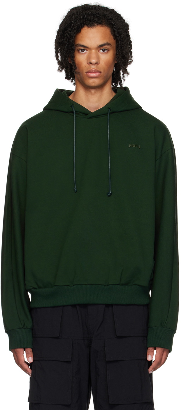 Green Jd Drawstring Juun.J Green Drawstring Hoodie Juun.J