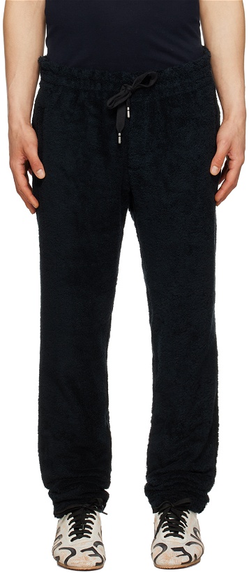 Photo: Dolce & Gabbana Black Drawstring Sweatpants