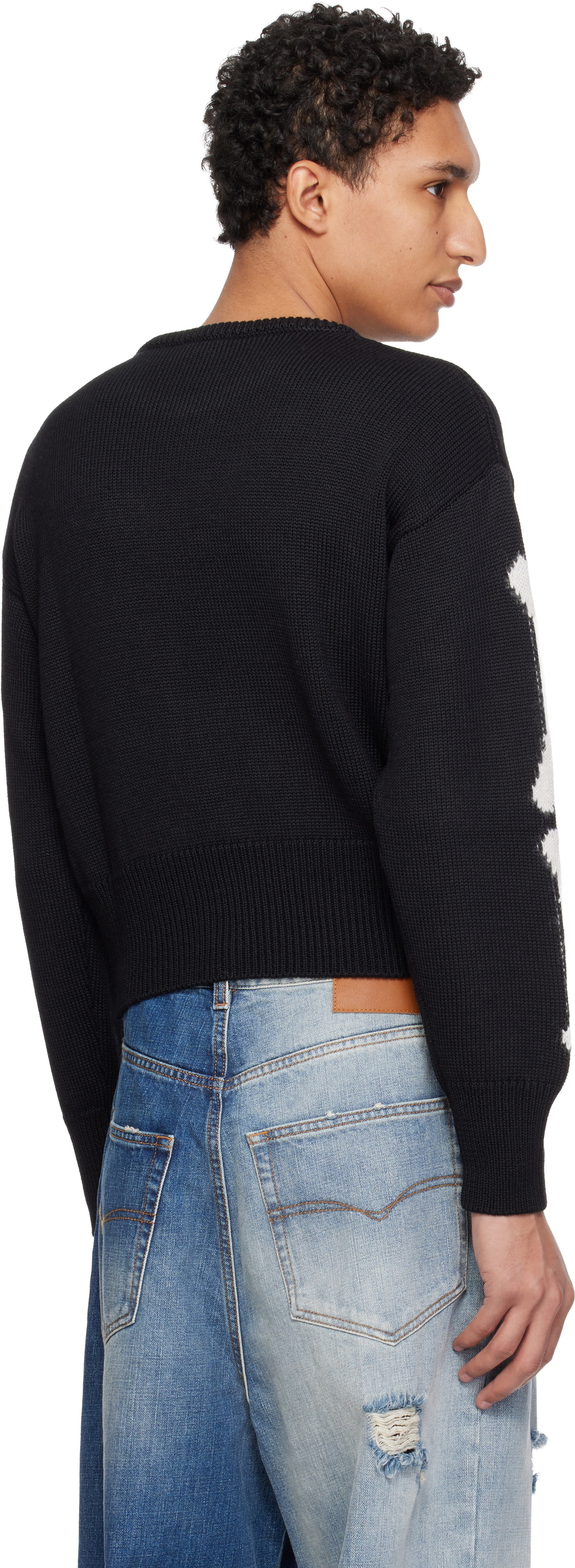 VAQUERA Black Skeleton Sweater
