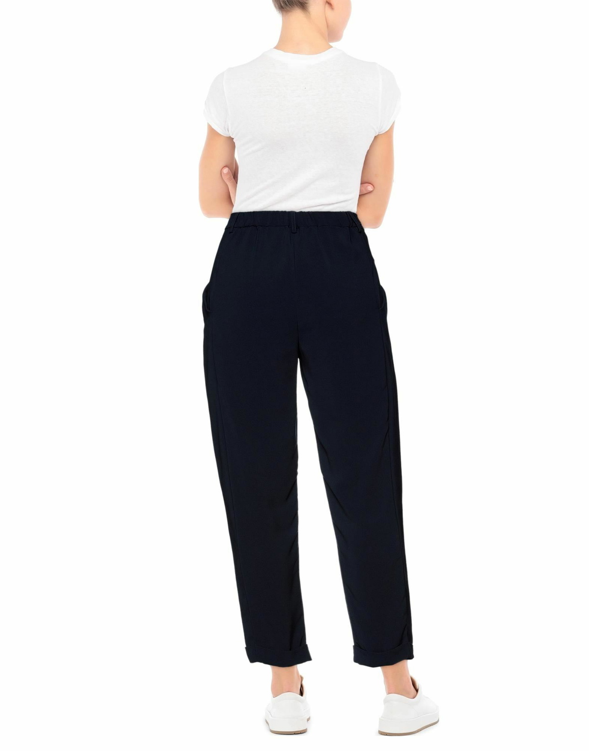 Manila Grace Womens Pants Midnight in Blue