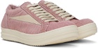 Rick Owens Pink Vintage Sneaks Sneakers