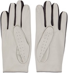 Ernest W. Baker SSENSE Exclusive Beige & Brown Leather Gloves