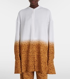 Loewe Printed bow-detail jersey shirt
