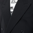 Balenciaga Men's Slim Fit Double Breasted Suit Jacket in Black