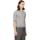 Thom Browne Grey Merino 4-Bar Polo