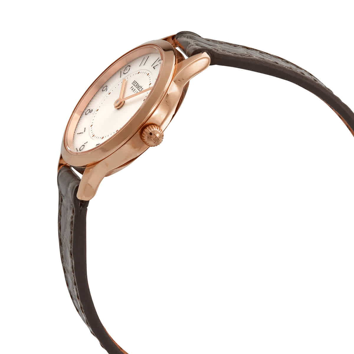 Hermes Slim D Quartz Silver Dial Ladies Watch 041746WW00