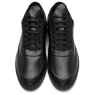 Filling Pieces Black Ripple Embossed Low Top Sneakers