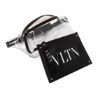 Valentino Transparent Valentino Garavani PVC VLTN Galaxy Belt Bag