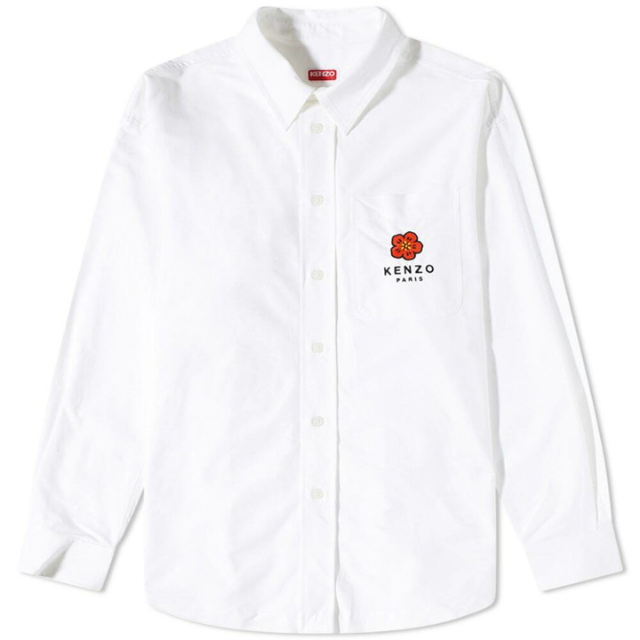 Photo: Kenzo Men's Logo Pocket Overshirt in White