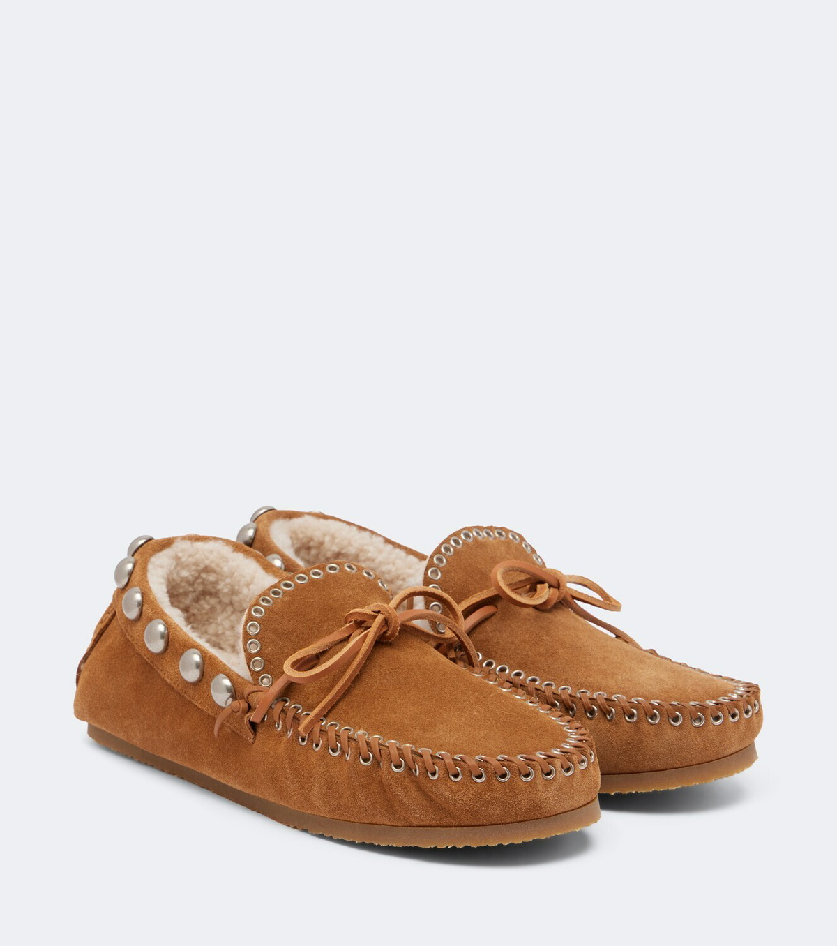 Isabel Marant Fitza shearling-lined suede loafers
