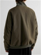 The Row - Shawn Cotton and Silk-Blend Bomber Jacket - Green