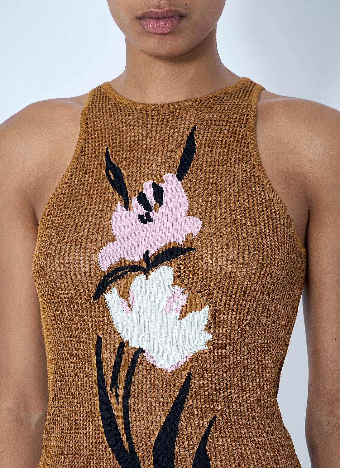 Marni Floral Intarsia Knit Top