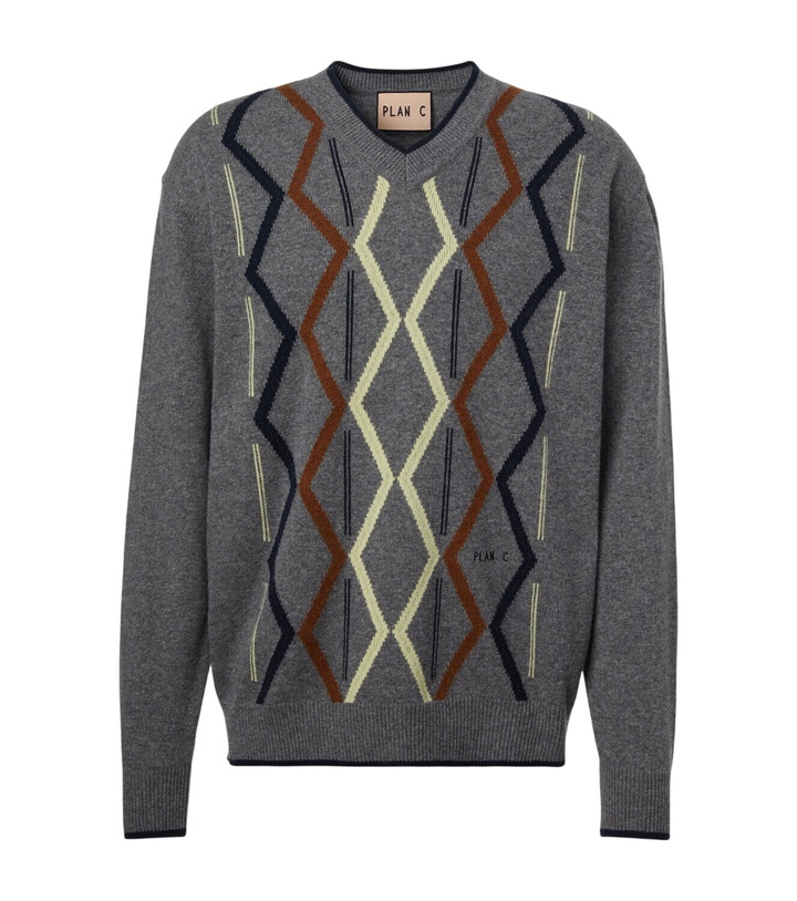 Photo: Plan C Intarsia wool and cashmere sweater