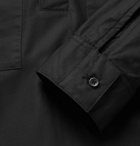 Fear of God - Oversized Grandad-Collar Supima Cotton-Poplin Half-Placket Shirt - Black