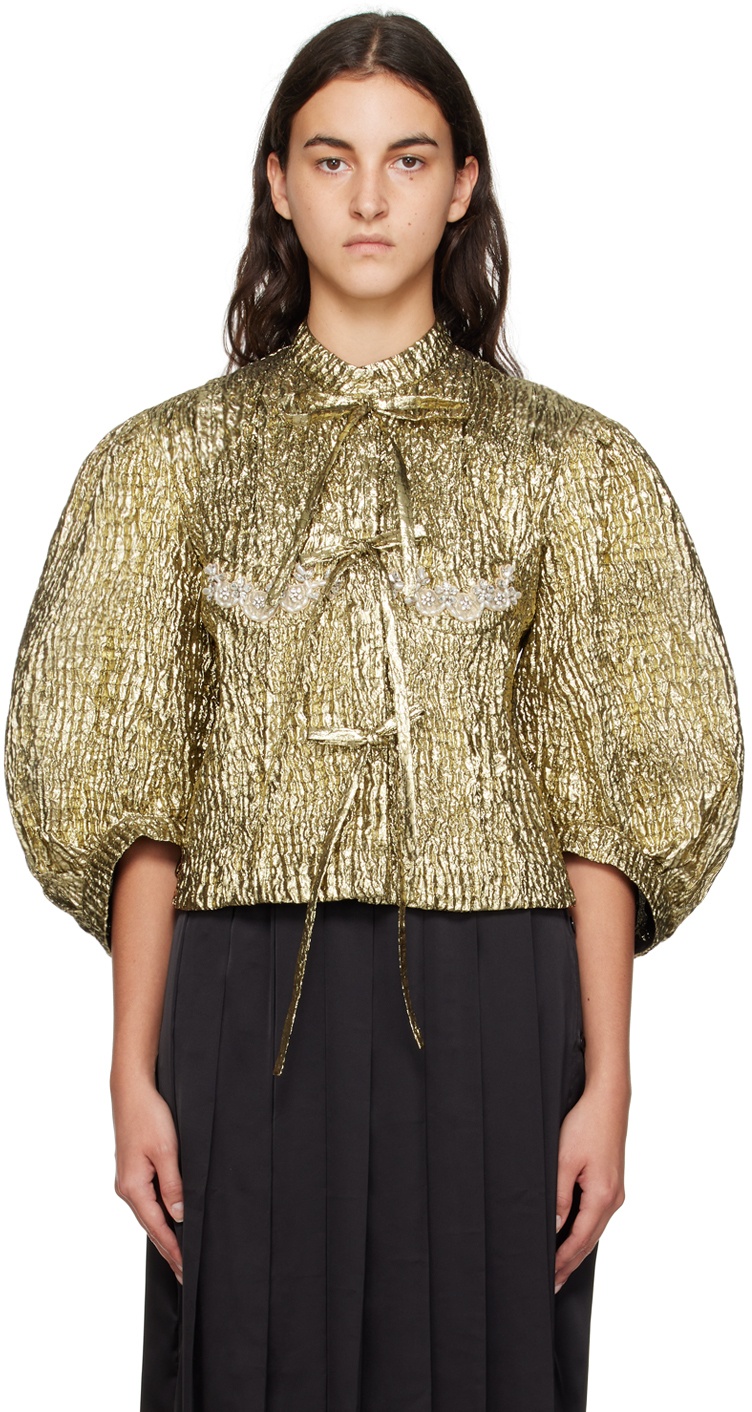 Photo: Simone Rocha Gold Fitted Jacket