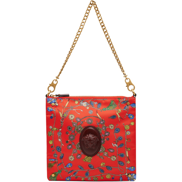 Photo: Versace Red Cabine Printed Duchesse Shoulder Bag