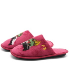 Fucking Awesome Men's House Slippers in Maroon