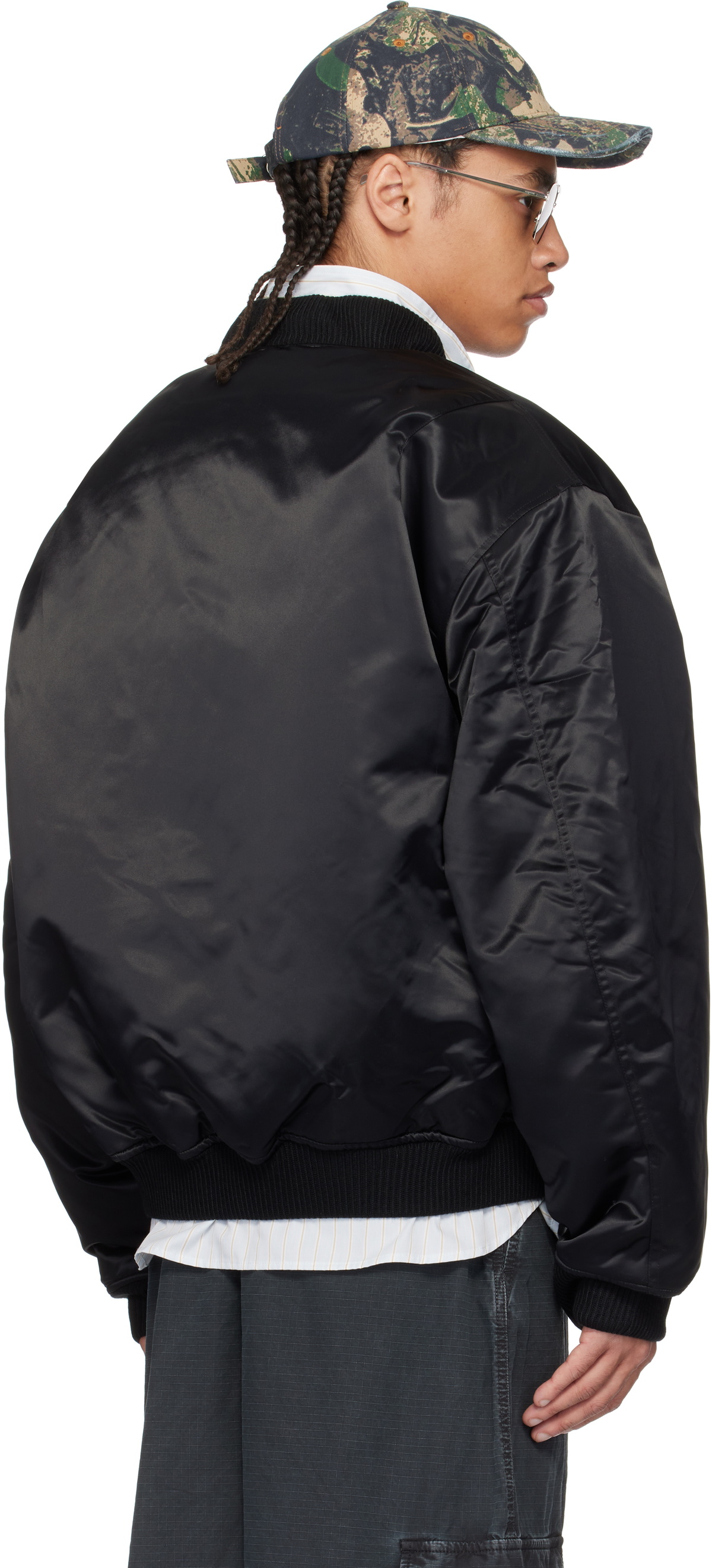 Acne Studios Black Logogram Bomber Jacket Acne Studios