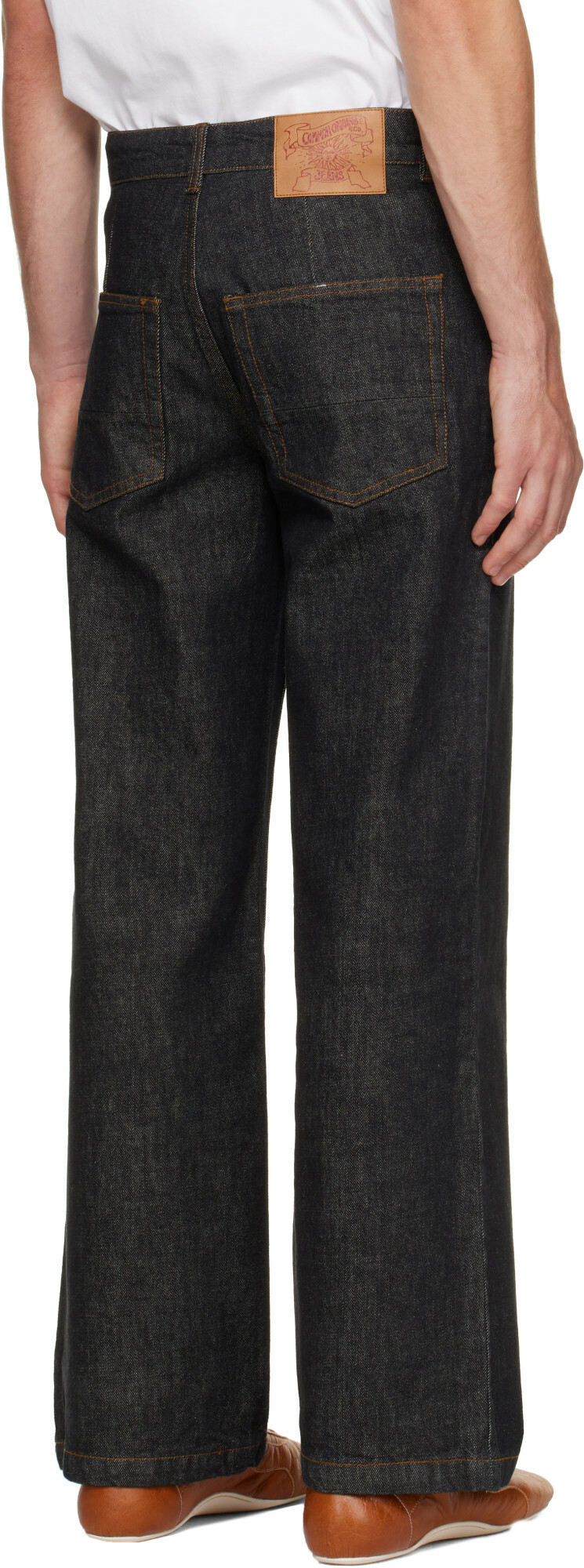 COOR Navy Rigid Semi Flare Jeans