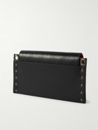 Christian Louboutin - Wallstrap Loubi Logo-Embellished Studded Leather Messenger Bag