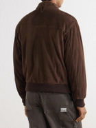 Valstar - Colin Suede Bomber Jacket - Brown