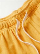 Jungmaven - Lounge Wide-Leg Hemp and Cotton-Blend Drawstring Shorts - Yellow