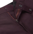 Richard James - Burgundy Slim-Fit Wool and Mohair-Blend Suit Trousers - Burgundy