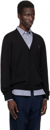 Maison Kitsuné Black Bold Fox Head Cardigan