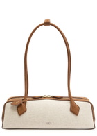 Alaïa Le Teckel Medium Canvas Shoulder bag - Cream - One Size