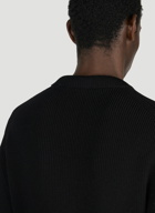 Maison Margiela - Ribbed Pullover Sweater in Black