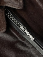 Marni - Leather-Trimmed Calf Hair Jacket - Black