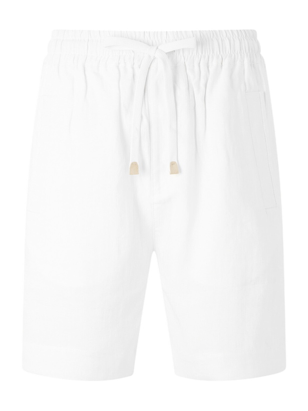 Photo: Eleventy - Straight-Leg Linen Shorts - White