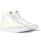 Nike - Blazer Mid '77 Suede-Trimmed Canvas Sneakers - Off-white