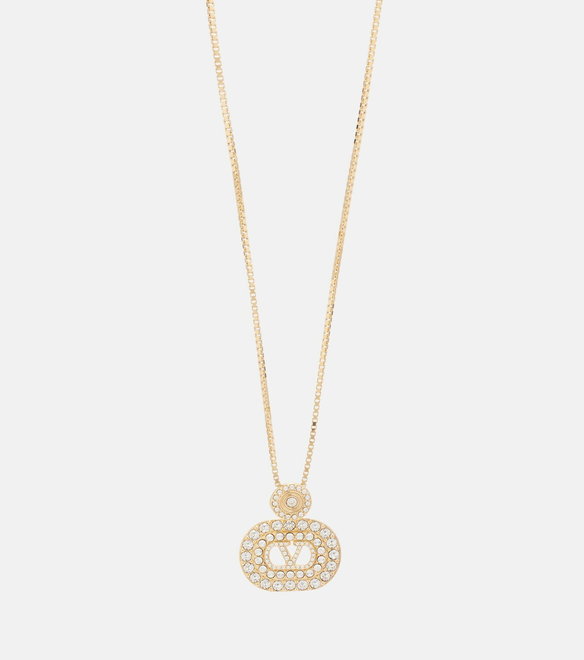 Valentino VLogo Swarovski®-embellished pendant necklace
