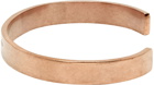 Maison Margiela Rose Gold Logo Cuff Bracelet