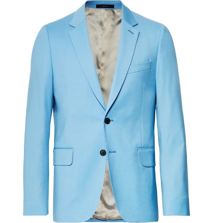 Photo: Paul Smith - Light-Blue A Suit To Travel In Soho Slim-Fit Wool Suit Jacket - Light blue