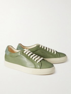 Paul Smith - Basso Suede-Trimmed Leather Sneakers - Green