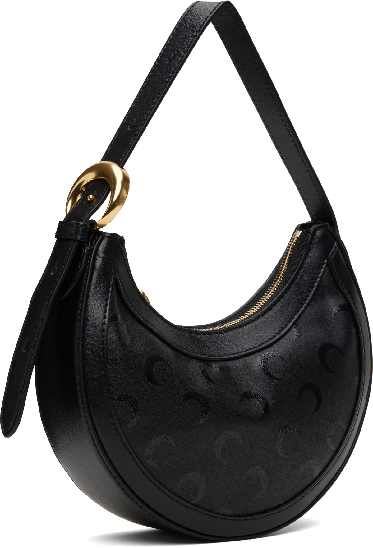 Marine Serre Black Moon Canvas Eclips Mini Bag