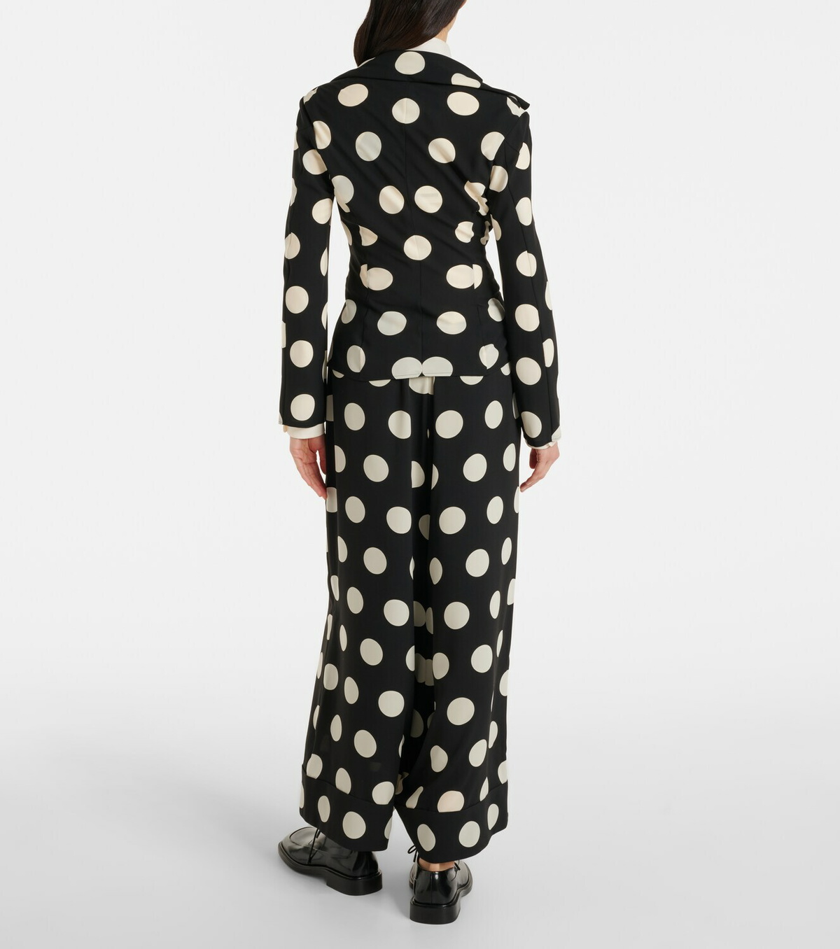 Junya Watanabe Polka-dot wide-leg pants