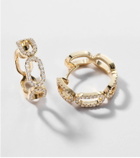 Bucherer Fine Jewellery Link 18kt gold earrings with diamonds