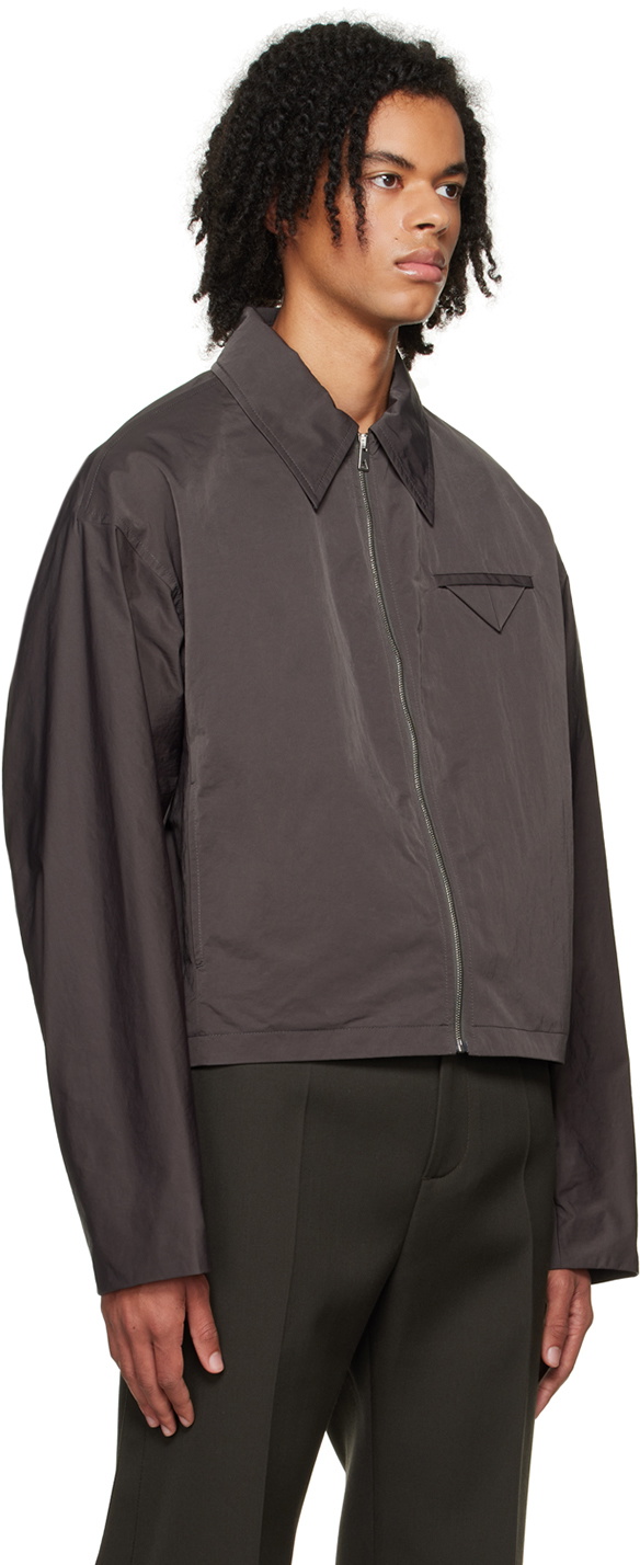 Bottega Veneta Gray Triangle Pocket Jacket Bottega Veneta
