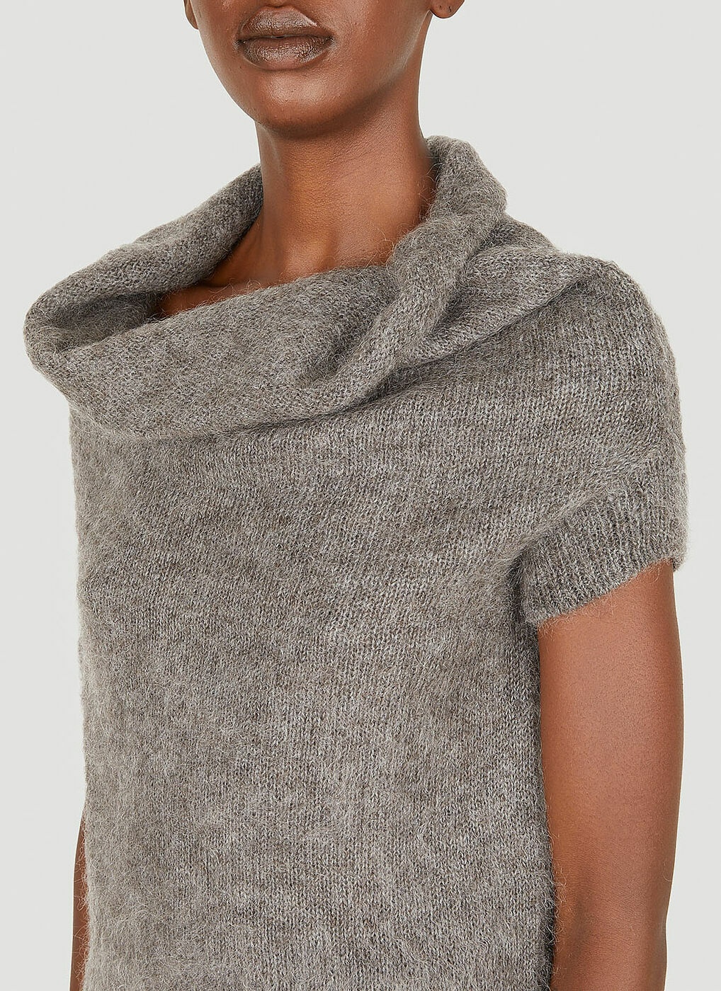 Short Sleeve Sweater in Grey Yohji Yamamoto