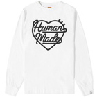 Human Made Men's Long Sleeve Heart T-Shirt in White