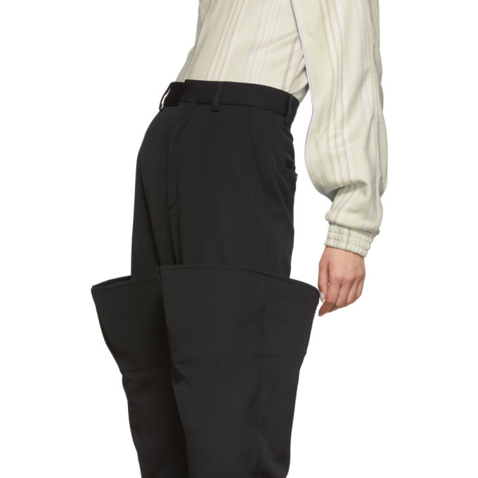 Y/Project Black Double Leg Trousers Y/Project