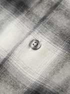 Altea - Harris Checked Cotton and Lyocell-Blend Flannel Shirt - Gray