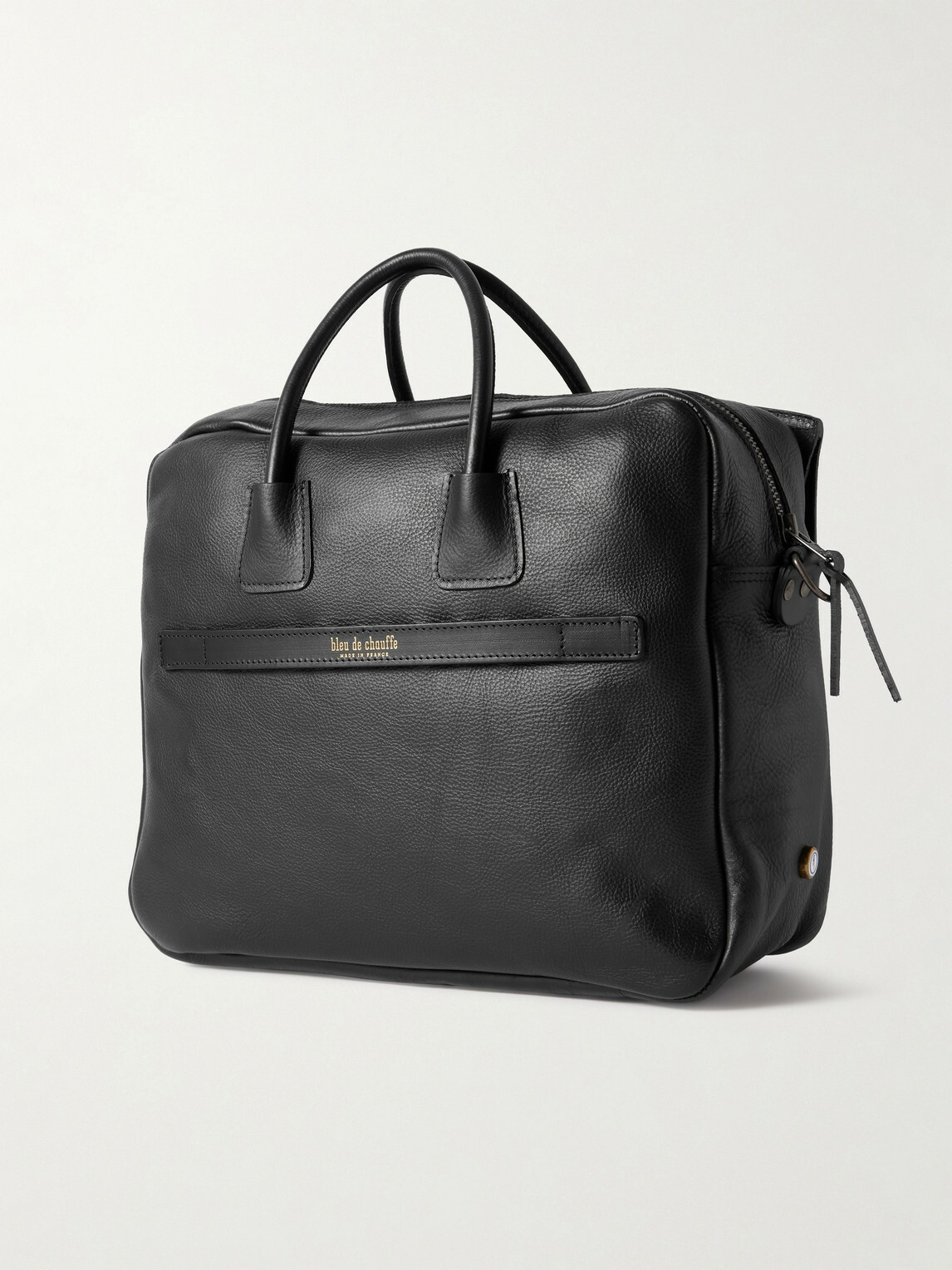 Bleu de Chauffe - Business Zeppo Full-Grain Leather Briefcase - Black