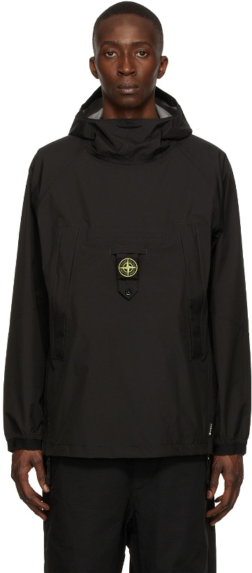 Photo: Stone Island Black Ripstop Gore-Tex Paclite Packable Jacket